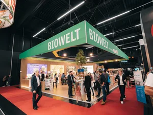 © Messezentrum Salzburg GmbH | FRB Media Stand von Biowelt bei der Fachmesse GAST