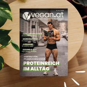 VEGAN.AT Nr. 45 – Proteinreich im Alltag
