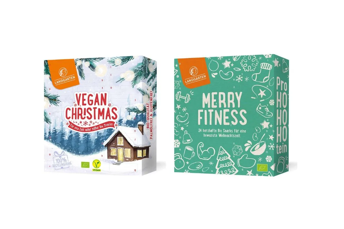 2 vegane Adventkalender von Landgarten 2026