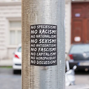 Vegan.at Sticker No Speciesism